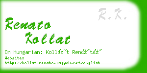 renato kollat business card